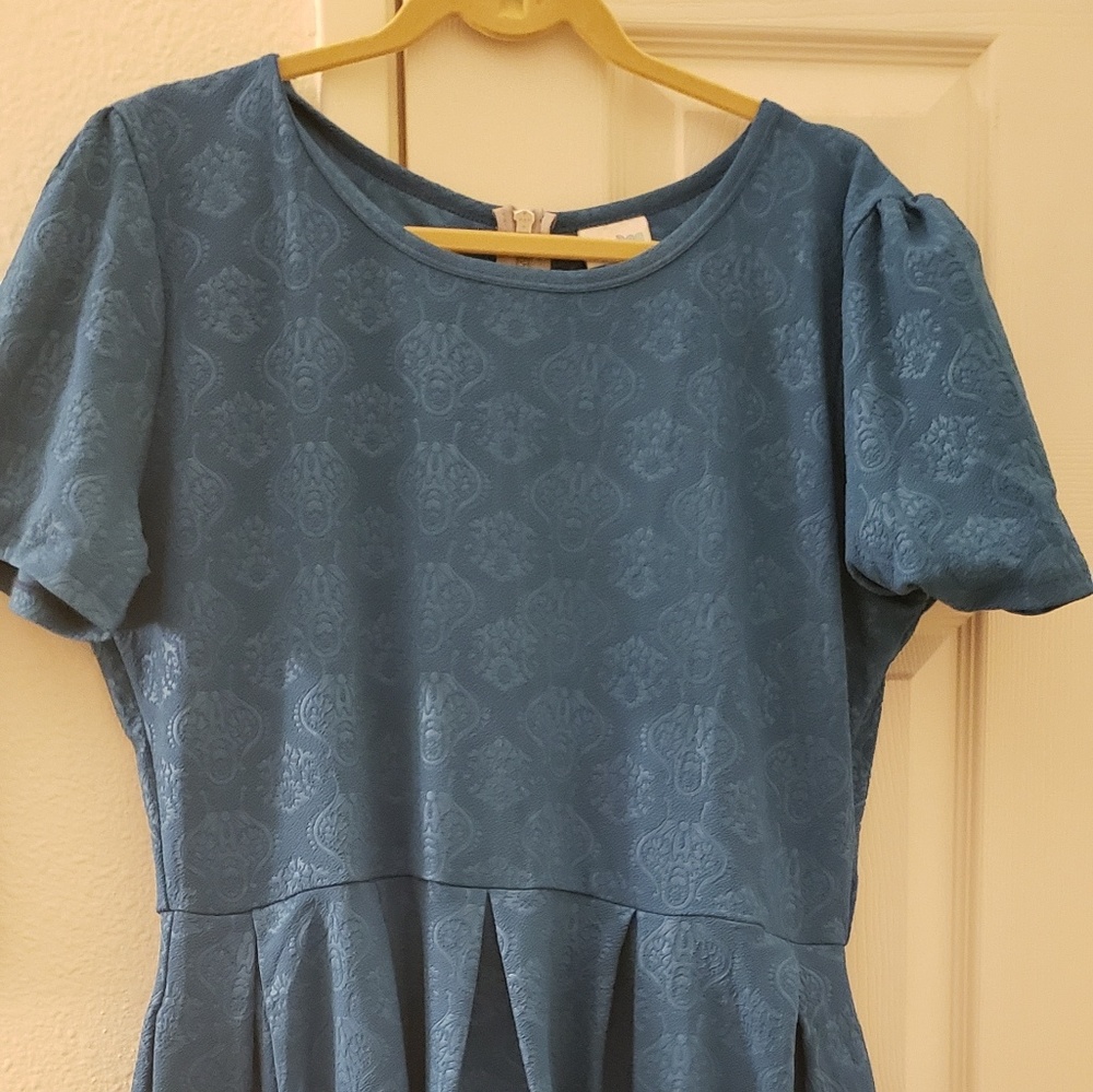 NWT Teal Lularoe "Amelia" Dress - Fits like 2xl